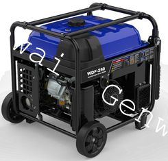 Generadores de soldadura portátiles con potencia nominal de 200 A / 250 A de gasolina MMA/celulosa/TIG para uso industrial