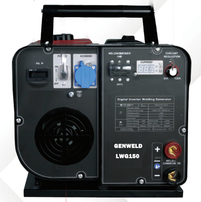 GENWELD LWG150 Soldadora portátil de inversor con fuente de alimentación de corriente continua de inversor Ideal para soldar cualquier tipo de electrodo