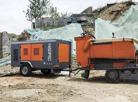 GENWELD 188HP 2 ruedas de compresión de dos etapas / motor de 140 kW de Yuchai (145DPSC)