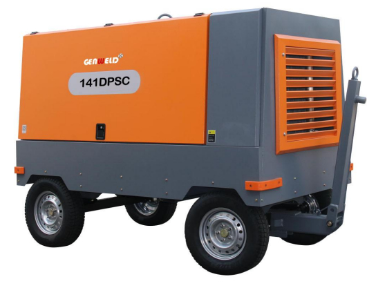 GENWELD  Compresión de tornillo de una etapa de 188 HP / Motor Yuchai de 140 KW (141DPSC)