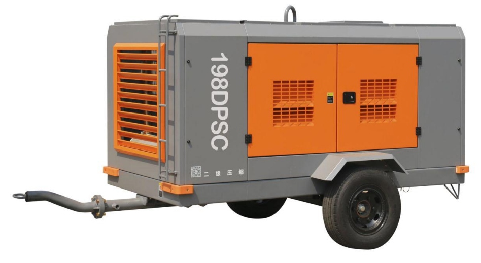 GENWELD 256HP Compresión de dos etapas 2 ruedas/Motor Yuchai 191KW (198DPSC)